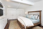 Primary bedroom offers king
